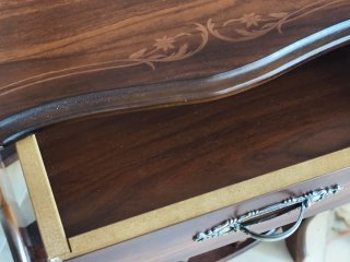 Mesita Auxiliar Estilo Inglés Madera