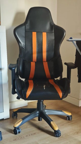 Silla Gaming Negra y Naranja