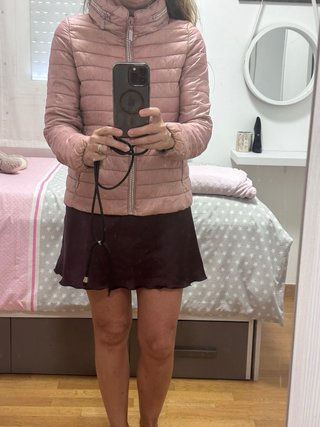 Anorak rosa acolchado