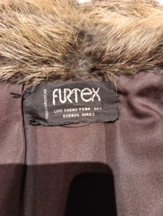 Abrigo de piel mujer FURTEX marrón BUENOS AIRES
