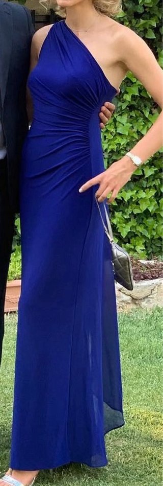Vestido de noche azul