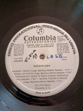 Vinilo LP Rockcelona La Bruja 1979 Promocional