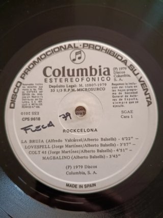 Vinilo LP Rockcelona La Bruja 1979 Promocional