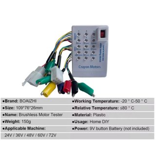 Comprobador Tester Ebike Crayon Motors WuAi