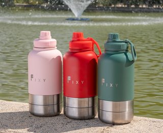 Botella térmica 3 en 1 para perro FIXY - con caja