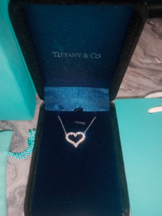 Collar Tiffany & Co. Corazón Diamantes Plata
