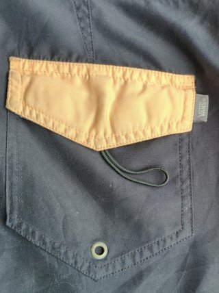 Bañador Vans Talla 32 Azul y Beige