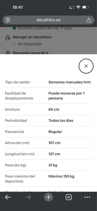 Bicicleta estática Zipro Easy magnética