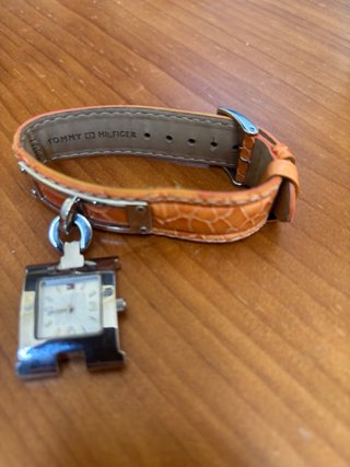 Reloj Tommy Hilfiger correa naranja mujer
