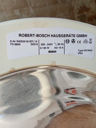 Lavadora Bosch A-A/551/7kg