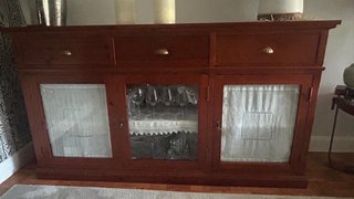 Conjunto Salón Madera Cerezo Maciza