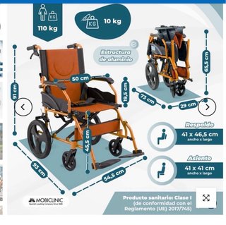 Silla de ruedas Mobiclinic modelo Pirámide.