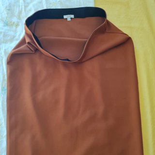 Gonna  autunnale, elasticizzata marrone