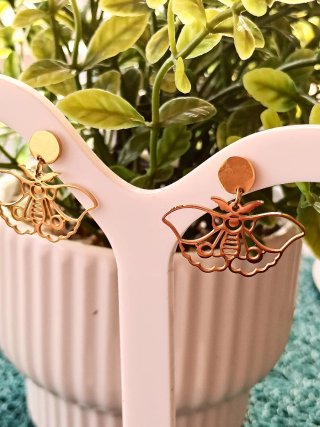 Pendientes Acero Inoxidable Mariposa