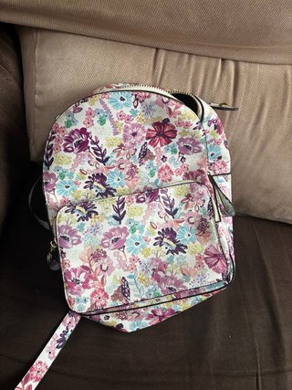 Mochila Bolso Flores Multicolor