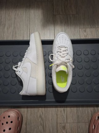 Nike Air Force 1 Bianche Giallo Fluo