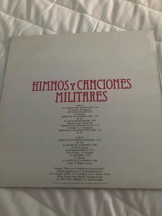 Discos vinilo LP dMúsica Militar de España