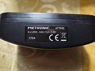 Sveglia da viaggio Metronic con display a colori
