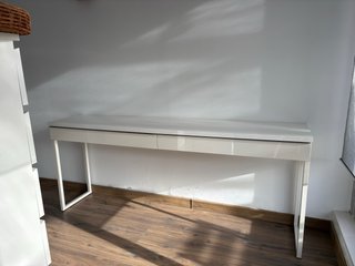 Escritorio Blanco Brillo Ikea Besta