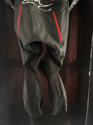 Mono de moto Alpinestars negro/rojo