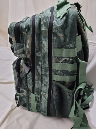 MOCHILA 50 LITROS TACTICA MILITAR CAMUFLAJE VERDE