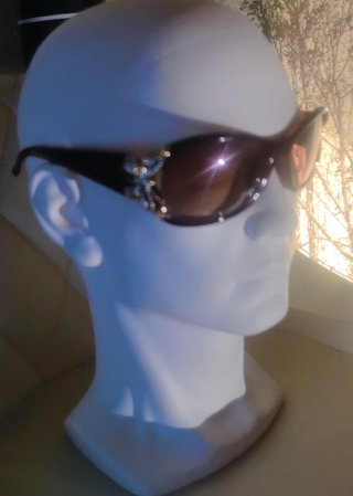 Gafas de sol mujer marrones y doradas