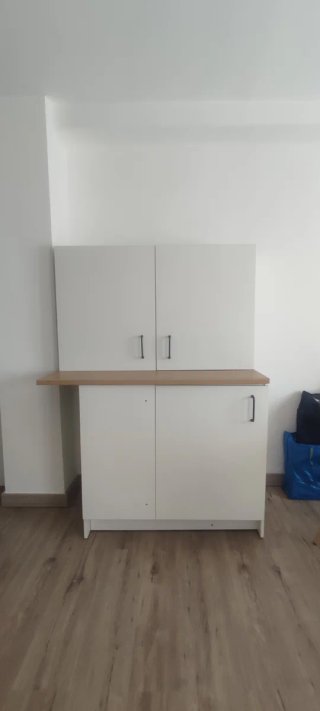 Armario Cocina Ikea Blanco y Madera