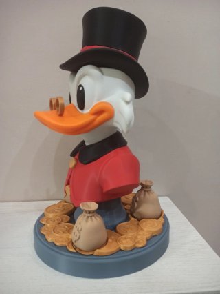 Busto Zio Paperone Stampa 3D - 37 cm