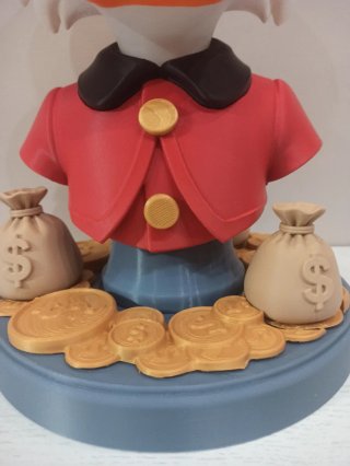 Busto Zio Paperone Stampa 3D - 37 cm