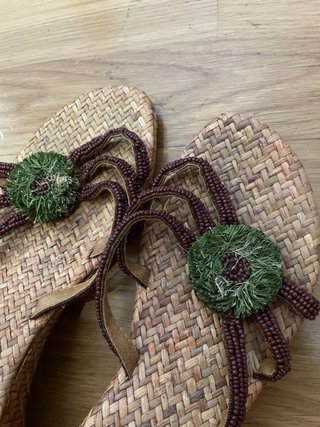 Sandalias de Surkana caña/bambú