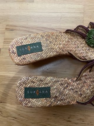 Sandalias de Surkana caña/bambú