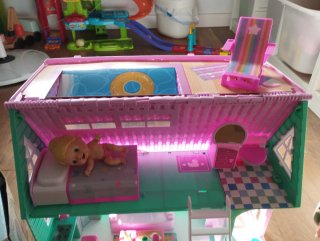 Pack Casa Amicicci + Hora Dormir + 4 Muñecos