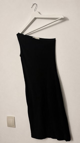 Vestido asimétrico negro talla S