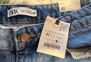 Pantalón vaquero Zara Talla 42