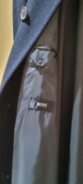 Abrigo Hugo Boss Negro Hombre