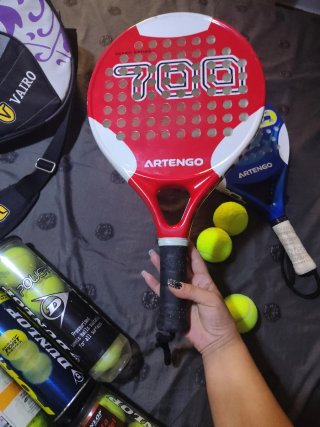 Set paddle Artengo con 2 racchette, borsa e 11 palle