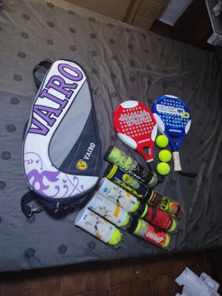 Set paddle Artengo con 2 racchette, borsa e 11 palle