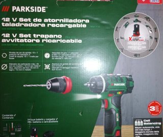 Taladro Parkside 12V Set Maletín