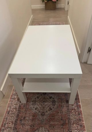 Mesa auxiliar salón blanca madera