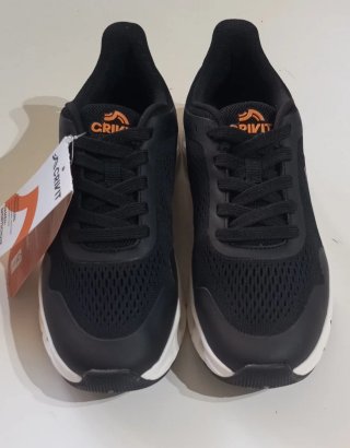 Zapatillas Crivit Unisex Talla 38 Negras/Naranjas