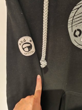 Sudadera Onddo eta punto Negra Talla L