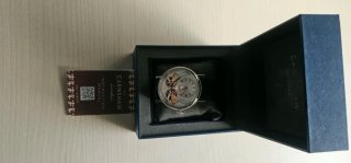 Reloj Earnshaw Doble Corazón Esqueleto Automático