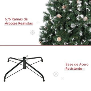 Árbol de Navidad Artificial 150cm con Nieve