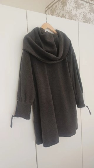 Abrigo Zara Mujer Gris