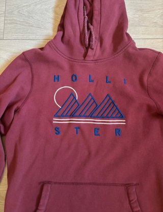 Sudadera Hollister Burdeos Talla L
