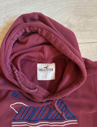 Sudadera Hollister Burdeos Talla L