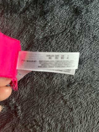 Sujetador rosa encaje con pedrería