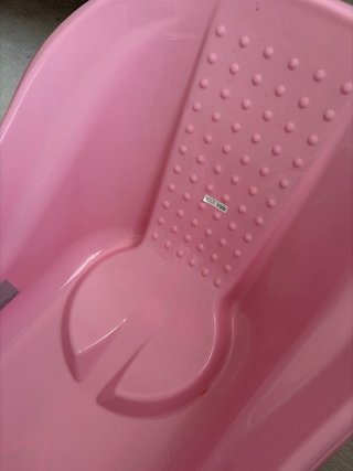 Bañera bebé rosa