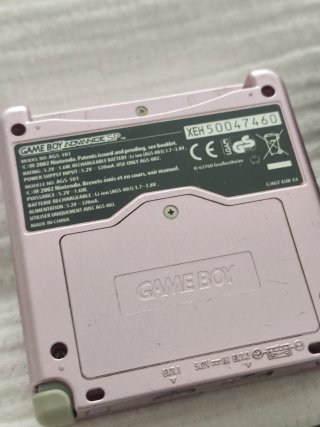 Game Boy Advance SP Rosa AGS-101 Doble Brillo