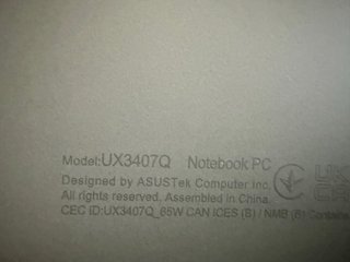 Asus Zenbook UX3407Q pantalla rota